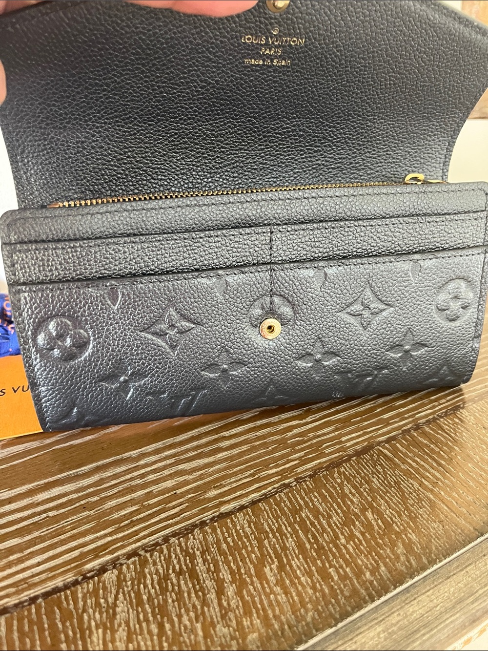 Louis Vuitton Metallic Crystal Floral Sarah Wallet - Picture 10 of 13